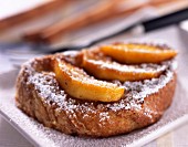 French toast with apples