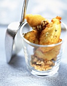 Potato croquettes with blue cheese and walnuts