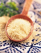 Spoonful of semolina for couscous