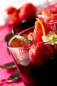 Red wine and strawberry soup (topic: Provence)