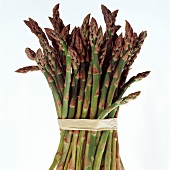 Bundle of green asparagus