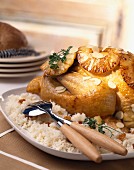 Creole chicken with pineapple