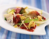Salat mit Rinder-Carpaccio
