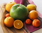 Selection of citrus fruits