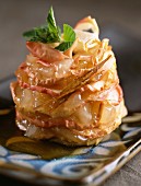 Baked apple mille-feuille