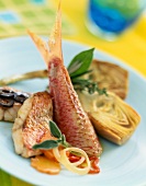 Red mullet with artichokes