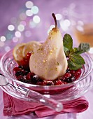 Pear and summer fruit chaudfroid