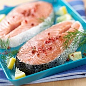 Salmon steaks