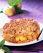 Apple and gingerbread crumble