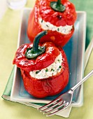 bell peppers stuffed with ricotta (topic: summer starters)