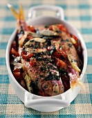 Red mullet with fennel and tomatoes