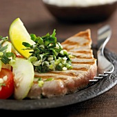 Gegrillter Thunfisch mit Sauce créole