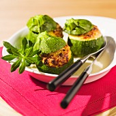 Courgettes stuffed with brocciu