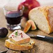 Foie gras on a slice of bread