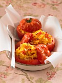Tomatoes stuffed with polenta