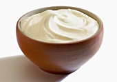 Pot of thick cream