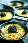 Potato paillasson with caviar