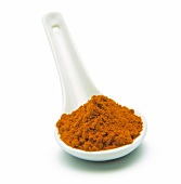 Curry powder in spoon