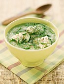 Cucumber soup with feta