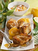 Pork ribs with apricots