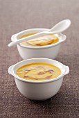 Cream of carrot soup with chicory