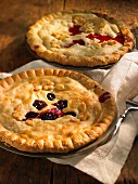 Cherry and redcurrant pies
