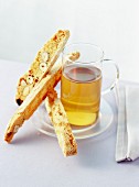 Tea with almond biscuits