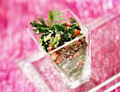 Tabbouleh with fresh parsley