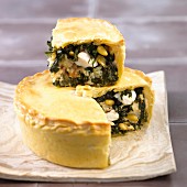 Monk fish and spinach pie