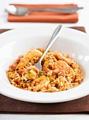 Jambalaya (Creole rice dish with prawns)