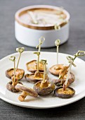 Fried shiitake mushrooms with curry