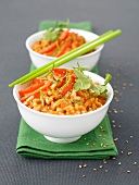Red curry Risotto