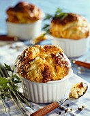Cheese and herb souffle
