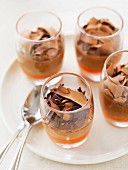 Chocolate mousse with pepper puree
