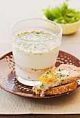 Coddled egg with herbs
