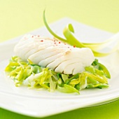 Cod fillet with hot pepper and leek fondue