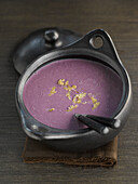 Red cabbage and walnut soup