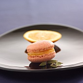 Orange-cardamom macaroon