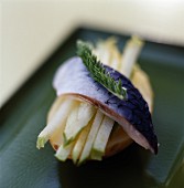 Mackerel sushi with a twist with apple and potatoes