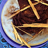 Chocolate cake with cinnamon
