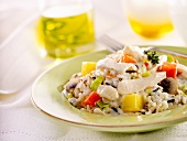 Rice with vegetables and chicken