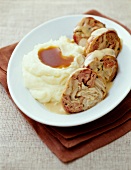 Andouillette with mashed potatoes