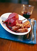 Duck magret with pears