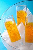 Spritziger Orangendrink im Glas