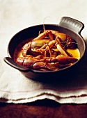 Crayfish with creamy sauce