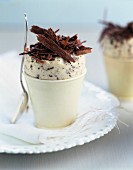 Chocolate and honey mousse