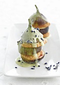 Figs with almond cream and lavander