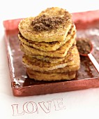 Crumpets with brown sugar