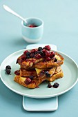 French toast-style brioche with summer fruit