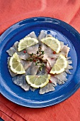 Swordfish Carpaccio with thyme and olive oil
